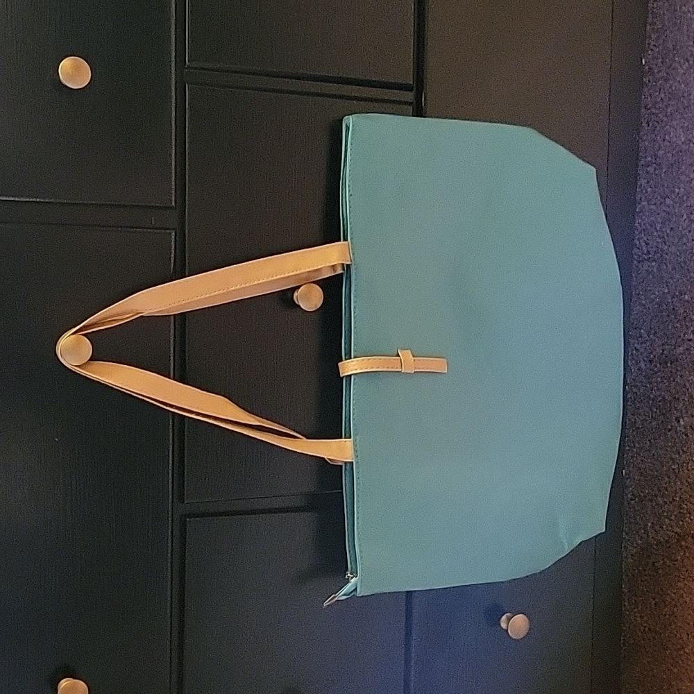 Green/Tan Tote (small)